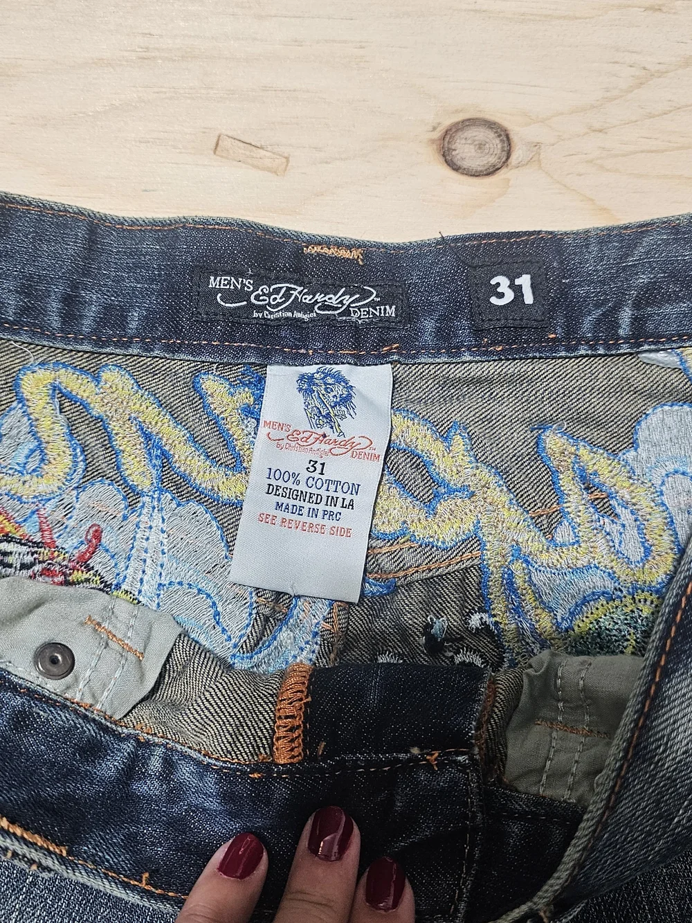 Ed Hardy Embroidered Shorts